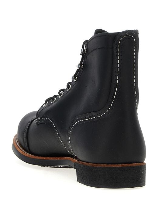 Red Wing Black 'Iron Ranger' Ankle Boots for men