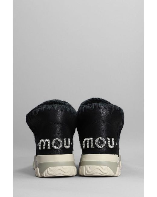 Mou Gray Eskimo Trainer Low Heels Ankle Boots