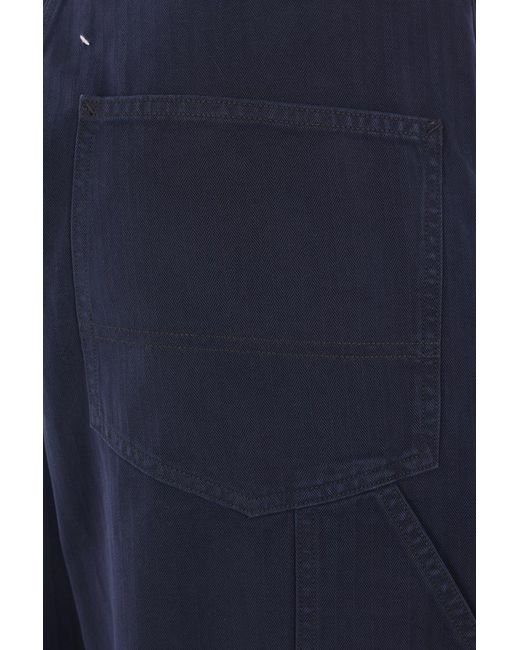 Maison Margiela Blue Trousers for men