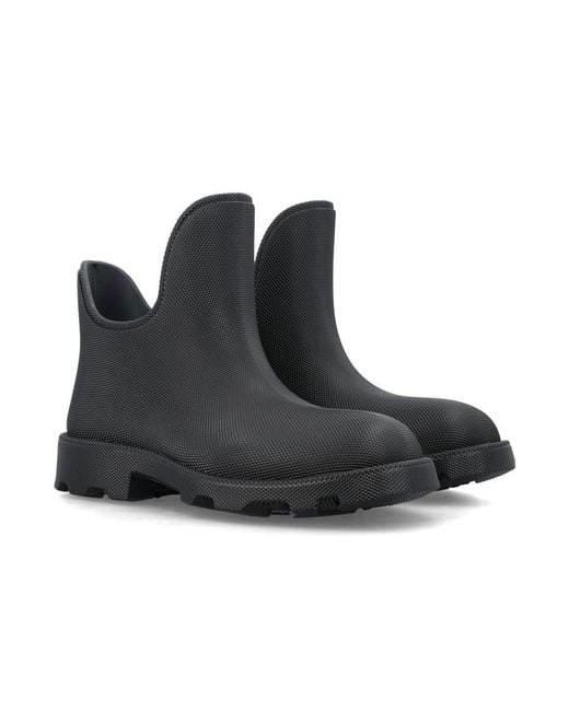 Burberry Black Ray Rubber Ankle Boots for men
