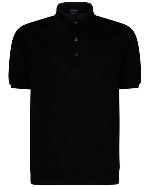 Kiton Black Icon Polo Shirt for men