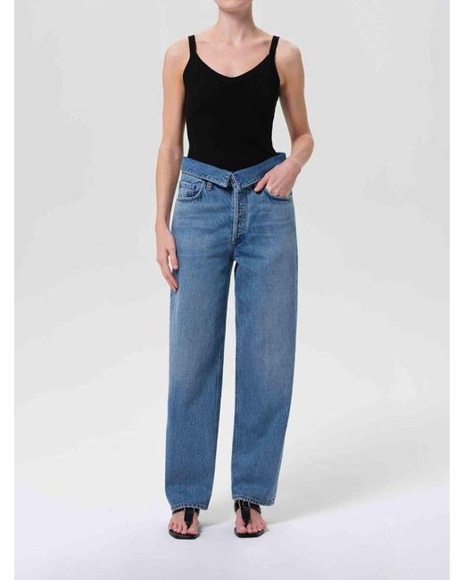 Agolde Blue Echo Taper Jeans