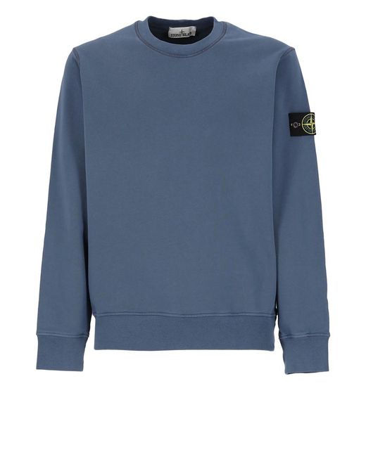 Stone Island Sweaters Blue for men