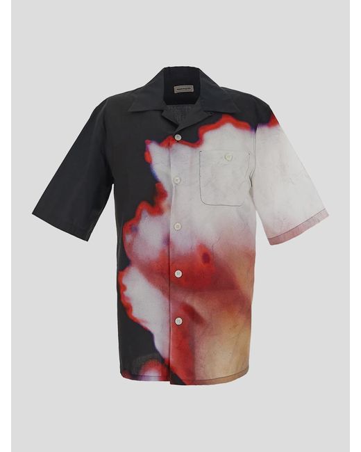 Alexander McQueen Multicolor Multicolour Solarised Flower Hawaiian Shirt for men