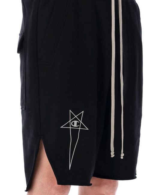Rick Owens X Champion Black Beveled Pods for men