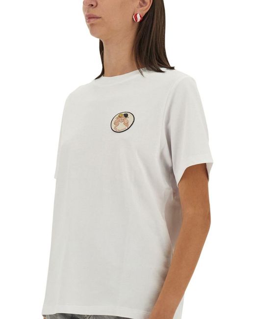 Fiorucci White T-Shirt With Logo