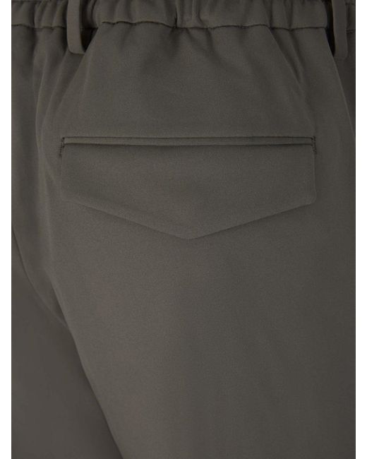 Berwich Gray Technical Cargo Trousers for men