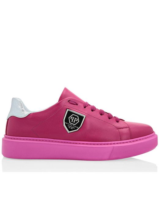 Philipp Plein Leather Limited Edition Lo-top Sneakers in Pink - Save 30 ...