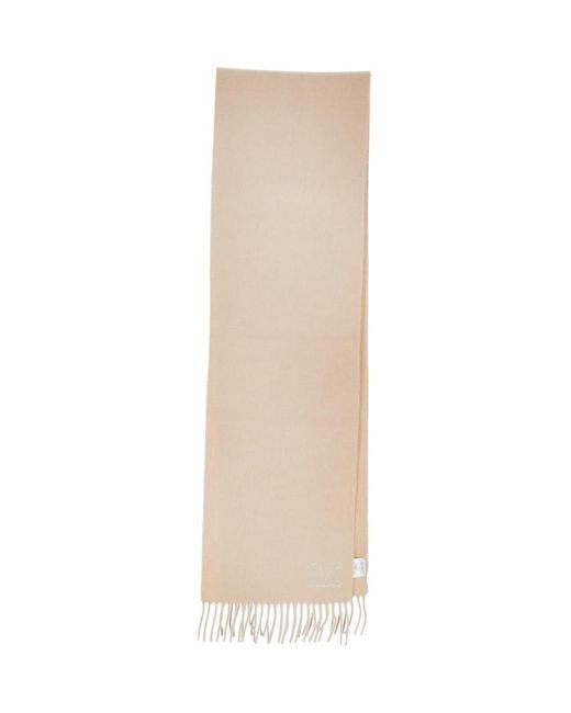 Max Mara White Monogram Scarf