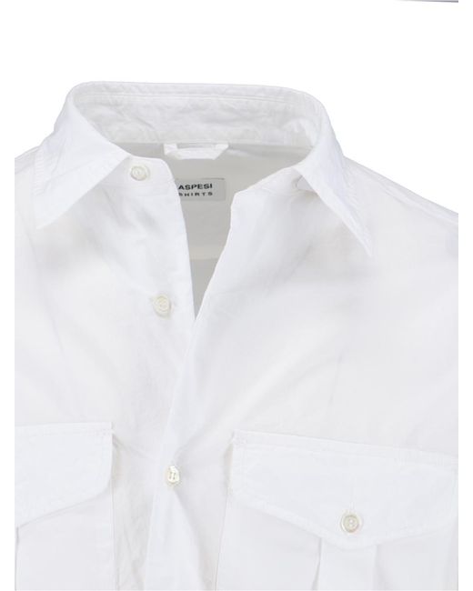 Aspesi White Cotton Shirt for men