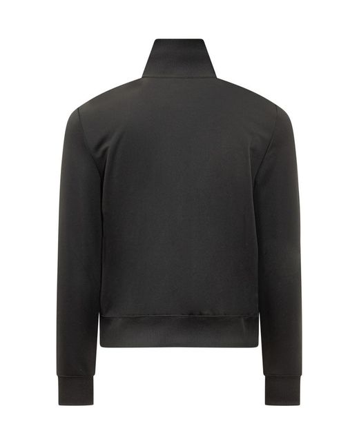 Courreges Black Zip Sweatshirt for men