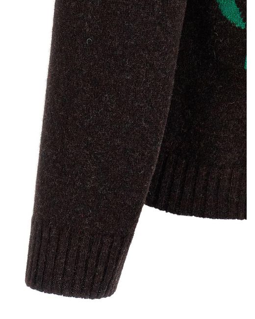 Moschino Blue Shetland Wool Sweater for men