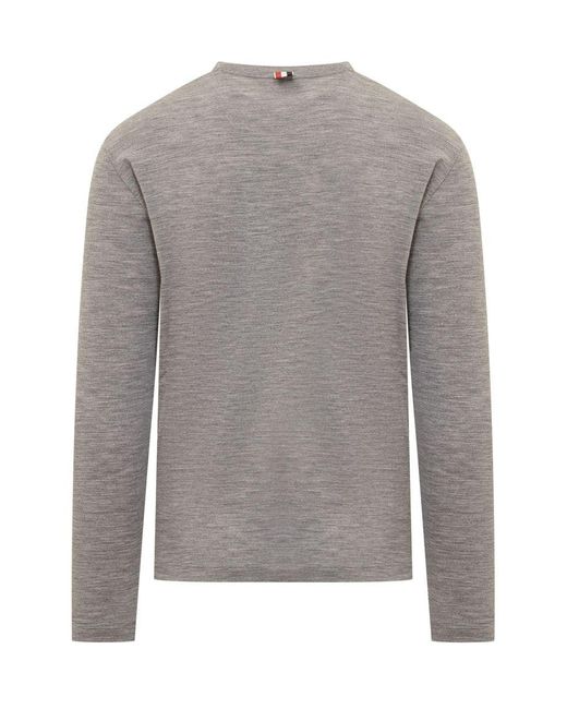 Thom Browne Gray Thome T-Shirt for men