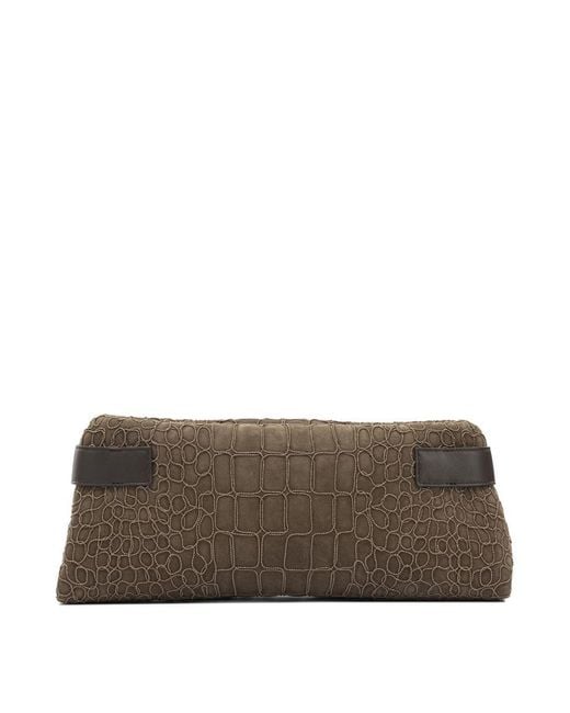 Brunello Cucinelli Brown "Essence" Clutch