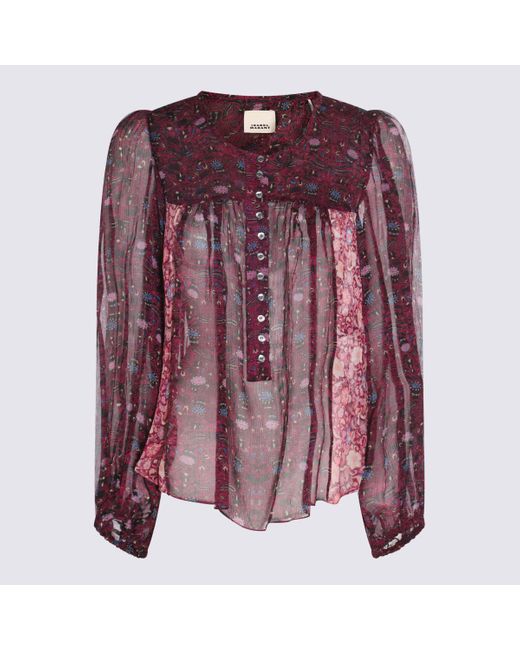 Isabel Marant Purple Silk Top