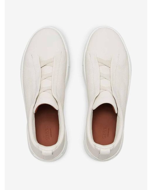 Zegna Natural Triple Stitch Shoes for men