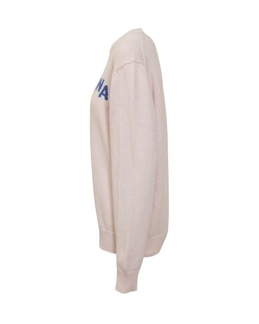 J.W. Anderson White Crew Neck Sweater for men