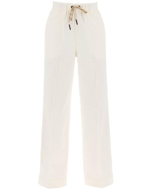 3 MONCLER GRENOBLE White Logoed Sporty Pants
