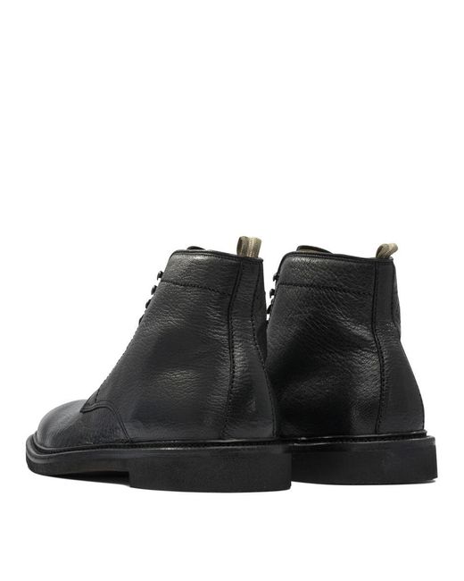 Officine Creative Black Rubber Ankle Boots for men