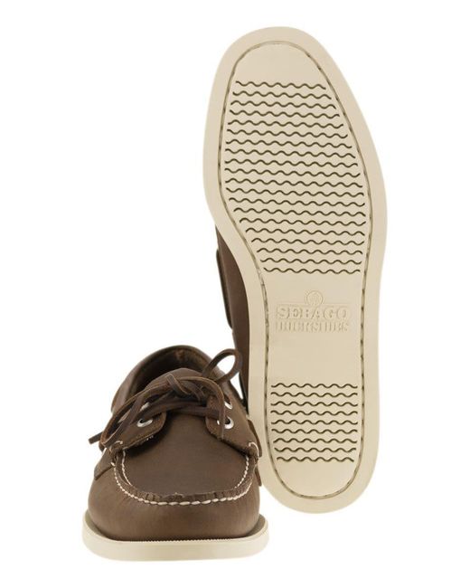 Sebago Brown Docksides Portland for men