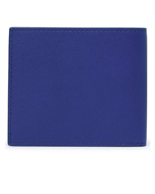 Burberry Blue Calf Leather Wallet