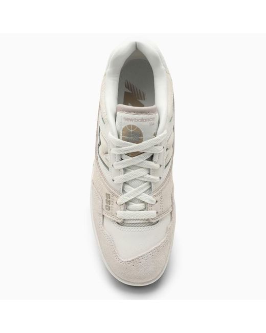 New Balance White Low 550 Sea Salt/Off Sneakers