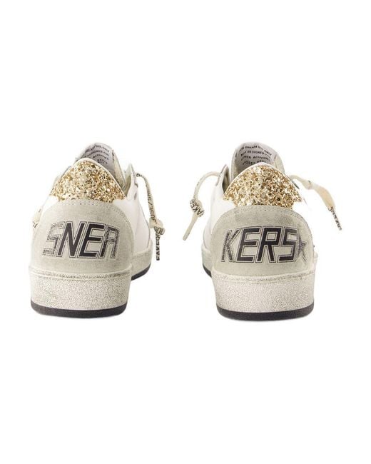 Golden Goose Deluxe Brand White Ballstar Sneakers