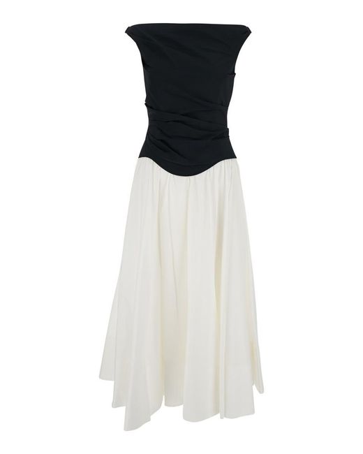 Jonathan Simkhai White Cersei' And Off-Shoulder Midi Dress