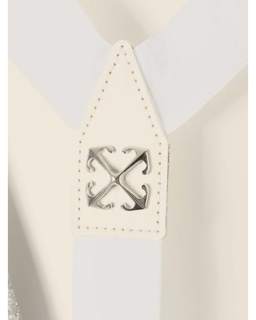 Off-White c/o Virgil Abloh White Lurex Maxi Dress
