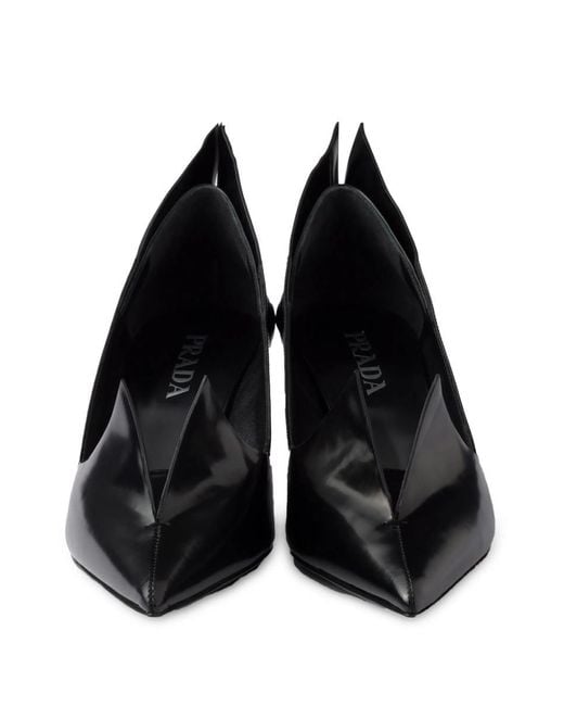 Prada Black Brushed Shoes