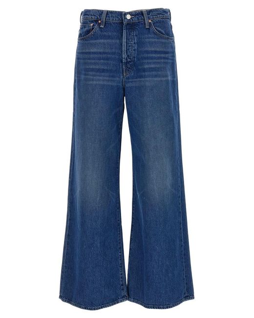 Mother Blue The Ditcher Roller Sneak Jeans