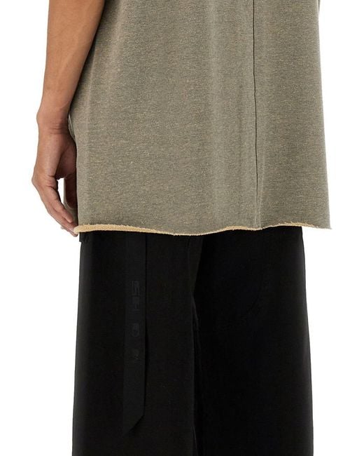 Rick Owens Gray Tarp T" Plush T-Shirt for men