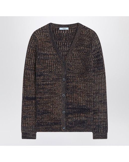 Prada Black Rust Cardigan