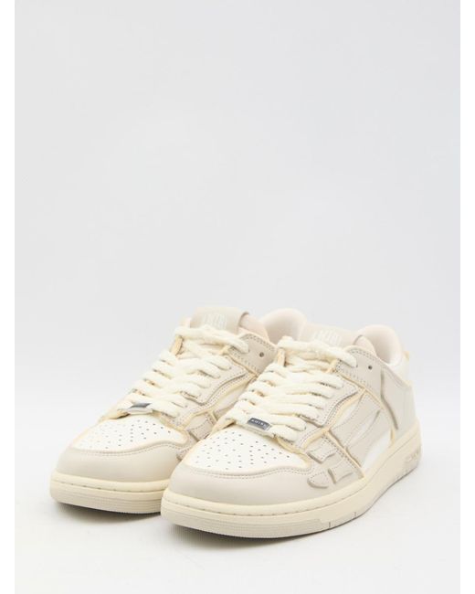 Amiri Natural Collegiate Skel-Top Low Sneakers for men