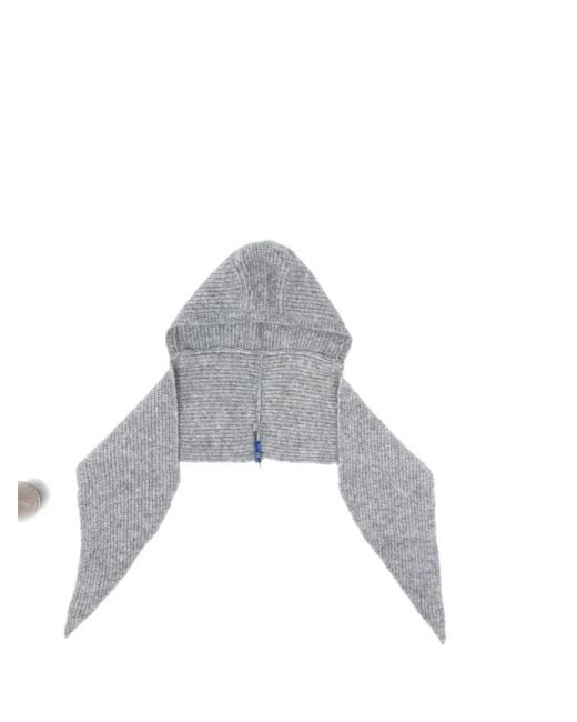 Paloma Wool Gray "Coucou" Knitted Bonnet Accessories
