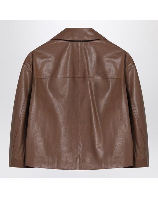 Brunello Cucinelli Brown Cropped Jacket