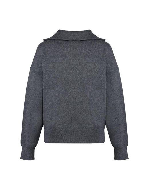 Isabel Marant Gray Azra Wool Turtleneck Sweater