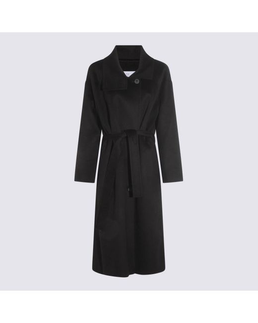 The Dynamis Studio Black Dark Wool Coat