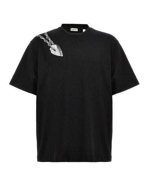 Burberry Black 'Shield' T-Shirt for men