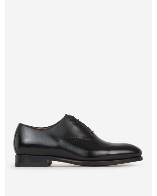 Bontoni Black Vittorio Leather Shoes for men