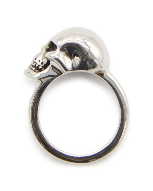 Alexander McQueen Metallic Skull Ring