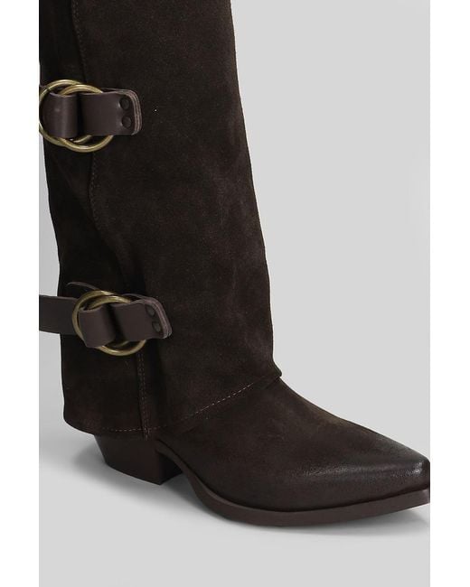 METISSE Black Texan Boots