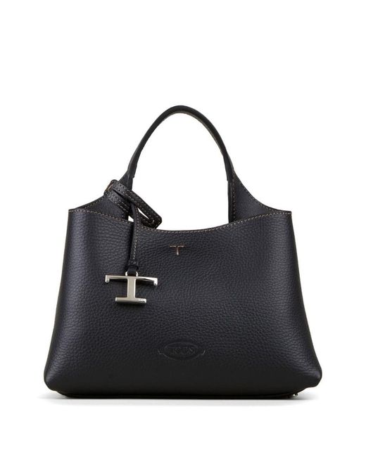 Tod's Black T Timeless Micro Leather Handbag