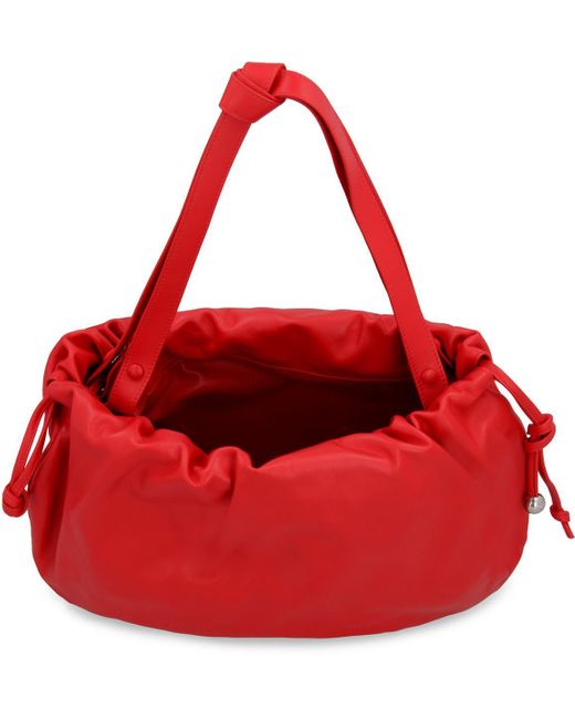 Bottega Veneta Red The Bulb Leather Bag