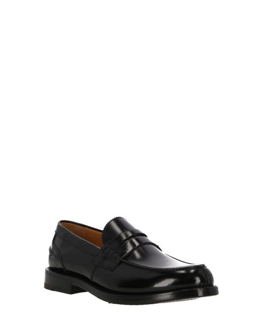 Ortigni Black Flat Shoes for men