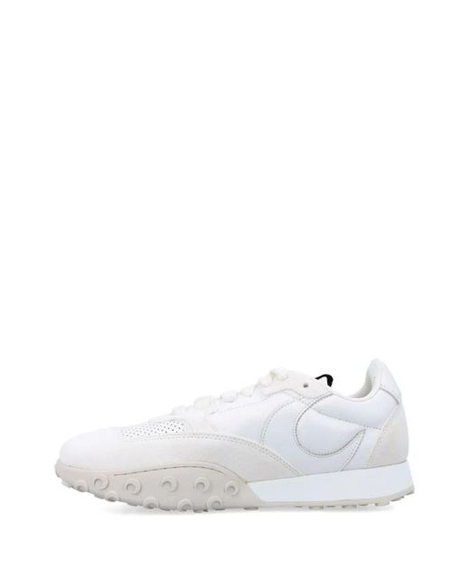 MARINE SERRE White Suede Leather Ms Rise