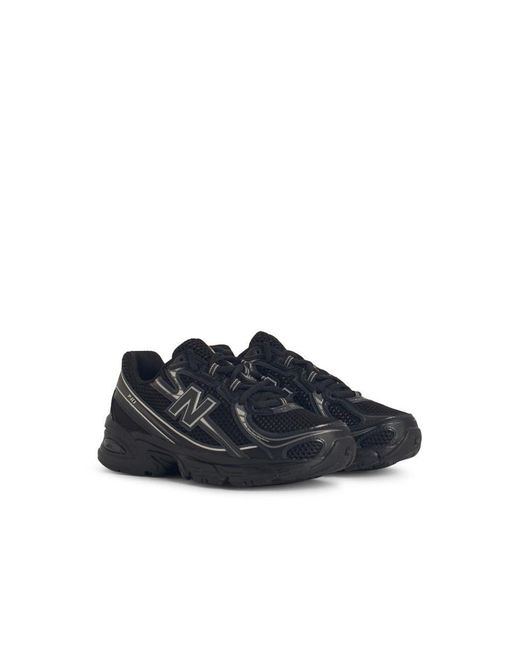 New Balance Black '740' Mesh Sneakers
