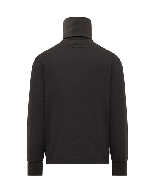 Zegna Black Turtleneck Sweater for men