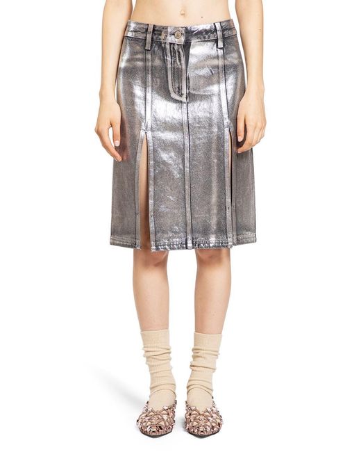 The Attico Metallic Skirts