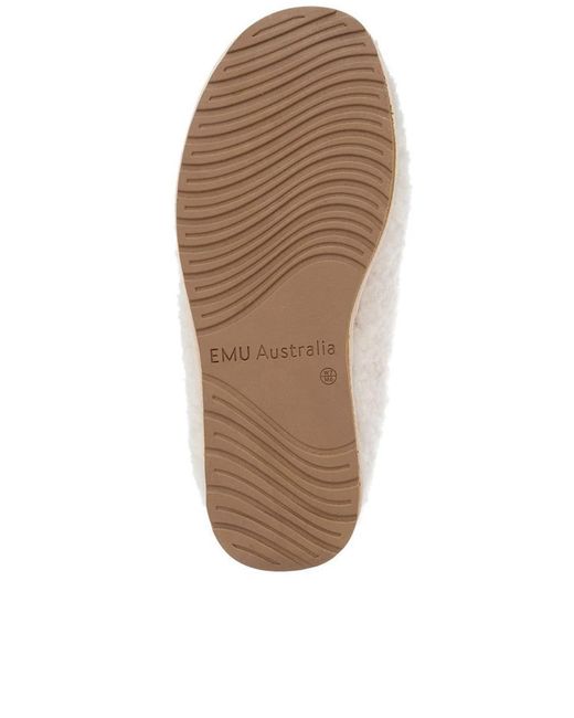 EMU White Wool Slipper Sandals